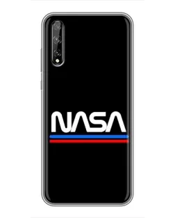 Чехол для Huawei P Smart S / Y8p (2020) с картинкой «NASA — классика Red Blue» Чехол для Huawei P Smart S / Y8p (2020) с картинкой «NASA — классика Red Blue»