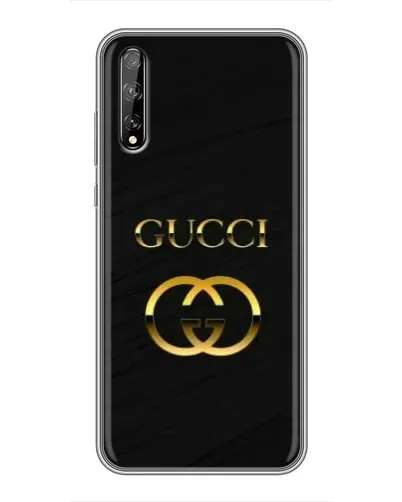 Чехол для Huawei P Smart S / Y8p (2020) с картинкой «Золотой логотип Gucci»