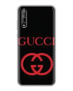 Чехол для Huawei P Smart S / Y8p (2020) с картинкой «Gucci — красный логотип»
