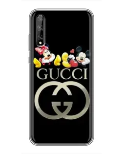 Чехол для Huawei P Smart S / Y8p (2020) с картинкой «Gucci — герои Disney»