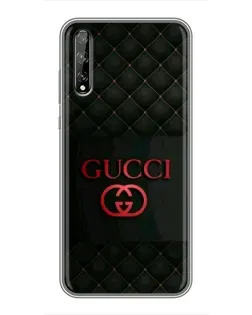 Чехол для Huawei P Smart S / Y8p (2020) с картинкой «Gucci — стеганый черный»