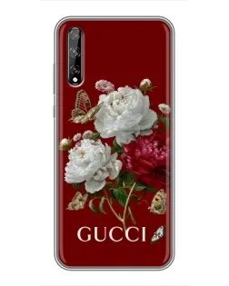 Чехол для Huawei P Smart S / Y8p (2020) с картинкой «Gucci —  сад»