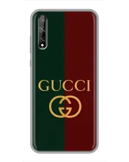 Чехол для Huawei P Smart S / Y8p (2020) с картинкой «Gucci — темно-зеленый градиент»
