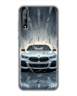 Чехол для Huawei P Smart S / Y8p (2020) с картинкой «BMW в свете фар» Чехол для Huawei P Smart S / Y8p (2020) с картинкой «BMW в свете фар»