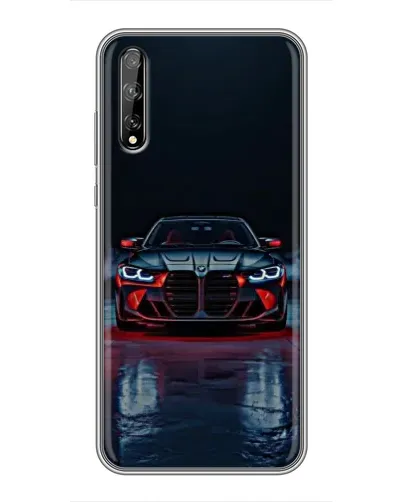 Чехол для Huawei P Smart S / Y8p (2020) с картинкой «BMW на мокрой дороге»