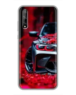 Чехол для Huawei P Smart S / Y8p (2020) с картинкой «Спортивная BMW и цветы» Чехол для Huawei P Smart S / Y8p (2020) с картинкой «Спортивная BMW и цветы»