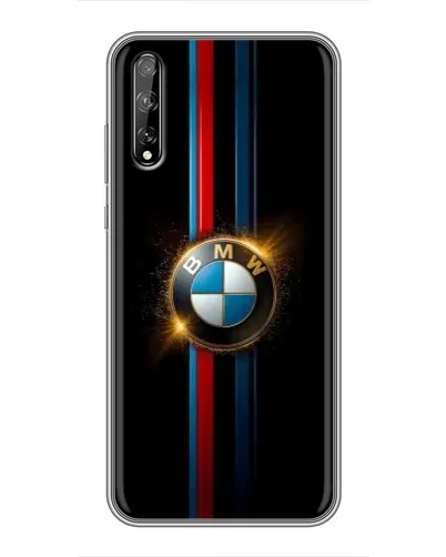 Чехол для Huawei P Smart S / Y8p (2020) с картинкой «BMW M-Power неон»