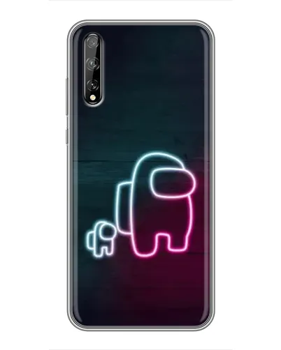 Чехол для Huawei P Smart S / Y8p (2020) с картинкой «Among Us неон-арт» Чехол для Huawei P Smart S / Y8p (2020) с картинкой «Among Us неон-арт»