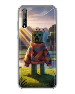 Чехол для Huawei P Smart S / Y8p (2020) с картинкой «Крипер в свитере» Чехол для Huawei P Smart S / Y8p (2020) с картинкой «Крипер в свитере»