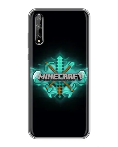 Чехол для Huawei P Smart S / Y8p (2020) с картинкой «Minecraft Diamond лого» Чехол для Huawei P Smart S / Y8p (2020) с картинкой «Minecraft Diamond лого»