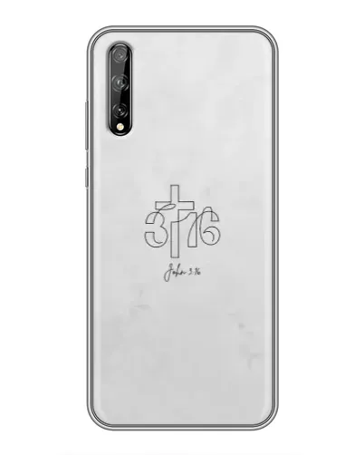 Чехол для Huawei P Smart S / Y8p (2020) с картинкой «Иоанна 3:16 Крест»