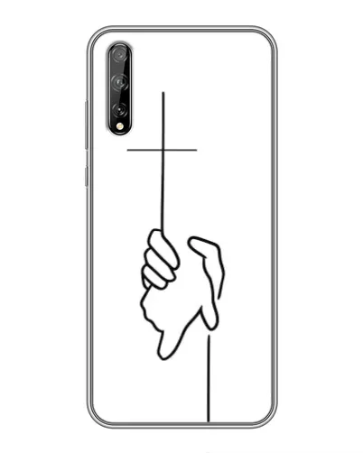 Чехол для Huawei P Smart S / Y8p (2020) с картинкой «Рука держит»