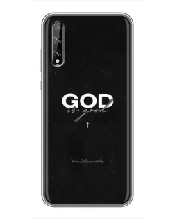 Чехол для Huawei P Smart S / Y8p (2020) с картинкой «GOD — Бог над всем»