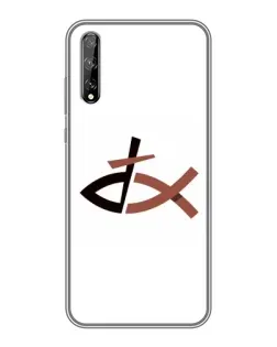 Чехол для Huawei P Smart S / Y8p (2020) с картинкой «Рыба и крест»