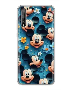 Чехол для Huawei P Smart S / Y8p (2020) с картинкой «Паттерн Микки и Минни»