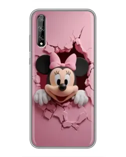 Чехол для Huawei P Smart S / Y8p (2020) с картинкой «Минни сквозь стену»