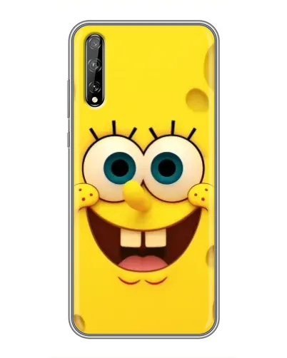 Чехол для Huawei P Smart S / Y8p (2020) с картинкой «Губка Боб улыбка»