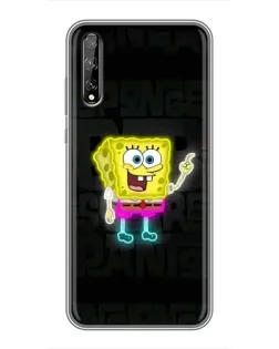 Чехол для Huawei P Smart S / Y8p (2020) с картинкой «Неоновый Губка Боб» Чехол для Huawei P Smart S / Y8p (2020) с картинкой «Неоновый Губка Боб»