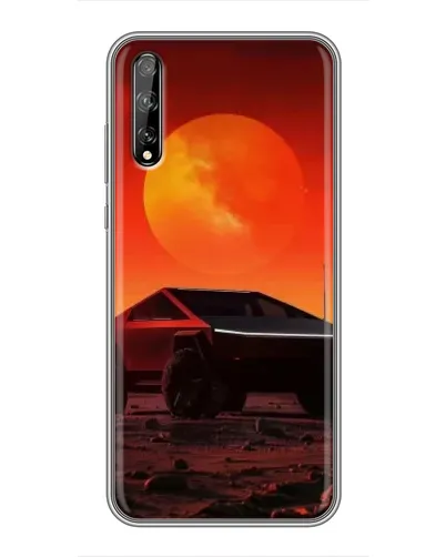 Чехол для Huawei P Smart S / Y8p (2020) с картинкой «Cybertruck на Марсе»