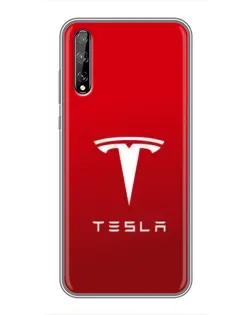 Чехол для Huawei P Smart S / Y8p (2020) с картинкой «Tesla Red Classic»