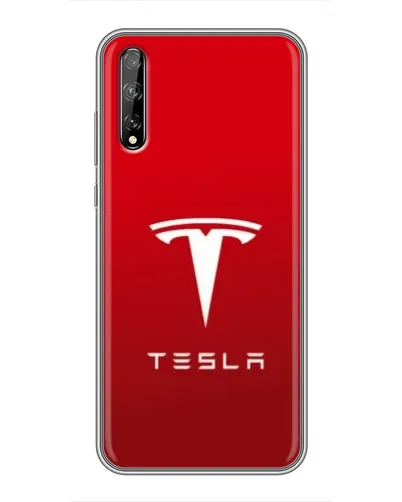 Чехол для Huawei P Smart S / Y8p (2020) с картинкой «Tesla Red Classic»