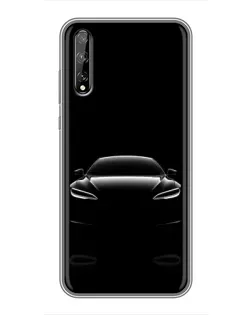 Чехол для Huawei P Smart S / Y8p (2020) с картинкой «Силуэт Tesla Night»
