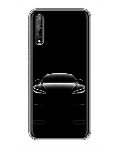 Чехол для Huawei P Smart S / Y8p (2020) с картинкой «Силуэт Tesla Night»