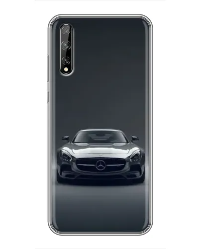 Чехол для Huawei P Smart S / Y8p (2020) с картинкой «Mercedes на черном»