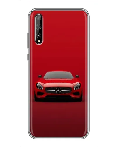 Чехол для Huawei P Smart S / Y8p (2020) с картинкой «Красный Mercedes AMG»
