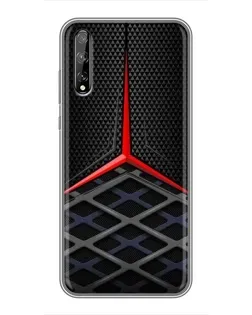 Чехол для Huawei P Smart S / Y8p (2020) с картинкой «Mercedes Carbon Grid»