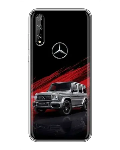 Чехол для Huawei P Smart S / Y8p (2020) с картинкой «Mercedes G-Class красный»
