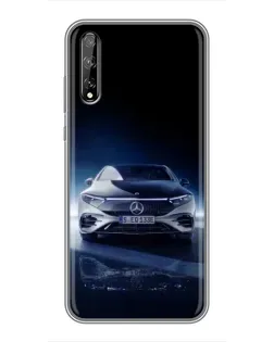 Чехол для Huawei P Smart S / Y8p (2020) с картинкой «Ночной Mercedes EQ»
