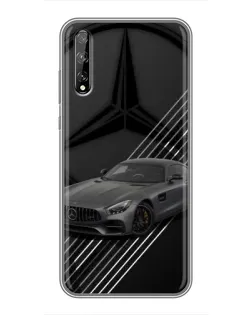 Чехол для Huawei P Smart S / Y8p (2020) с картинкой «Mercedes AMG — графика»