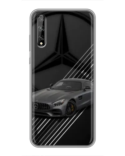 Чехол для Huawei P Smart S / Y8p (2020) с картинкой «Mercedes AMG — графика»
