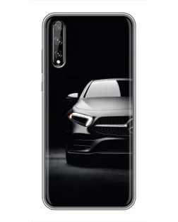 Чехол для Huawei P Smart S / Y8p (2020) с картинкой «Свет фар Mercedes»