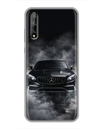 Чехол для Huawei P Smart S / Y8p (2020) с картинкой «Mercedes в дыму»
