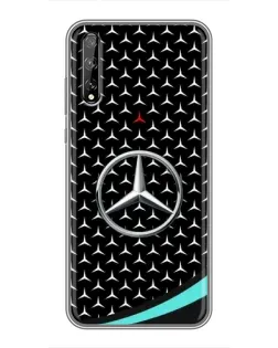 Чехол для Huawei P Smart S / Y8p (2020) с картинкой «Mercedes — бирюзовый акцент»