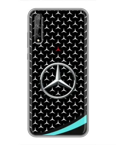Чехол для Huawei P Smart S / Y8p (2020) с картинкой «Mercedes — бирюзовый акцент»