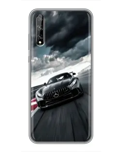 Чехол для Huawei P Smart S / Y8p (2020) с картинкой «Гоночный Mercedes AMG»