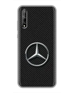 Чехол для Huawei P Smart S / Y8p (2020) с картинкой «Карбоновый Mercedes стиль»