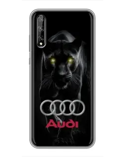 Чехол для Huawei P Smart S / Y8p (2020) с картинкой «Пантера и Audi»