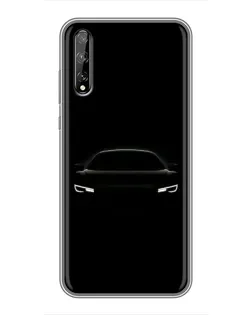 Чехол для Huawei P Smart S / Y8p (2020) с картинкой «Взгляд Audi в темноте»