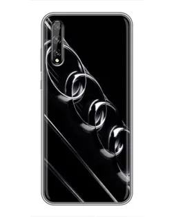 Чехол для Huawei P Smart S / Y8p (2020) с картинкой «Audi — абстрактные кольца»