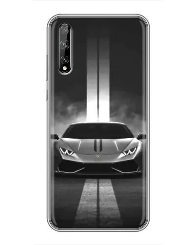 Чехол для Huawei P Smart S / Y8p (2020) с картинкой «Lamborghini симметрия дорог»