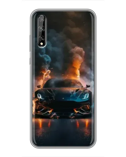 Чехол для Huawei P Smart S / Y8p (2020) с картинкой «Lamborghini дымная эстетика»