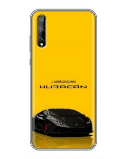 Чехол для Huawei P Smart S / Y8p (2020) с картинкой «Lamborghini Huracan черный»