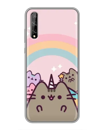 Чехол для Huawei P Smart S / Y8p (2020) с картинкой «Единорог Pusheen»