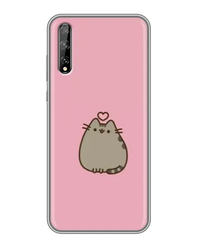 Чехол для Huawei P Smart S / Y8p (2020) с картинкой «Pusheen сердце»