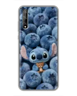 Чехол для Huawei P Smart S / Y8p (2020) с картинкой «Стич и голубика» Чехол для Huawei P Smart S / Y8p (2020) с картинкой «Стич и голубика»