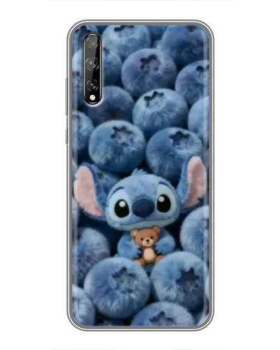 Чехол для Huawei P Smart S / Y8p (2020) с картинкой «Стич и голубика»